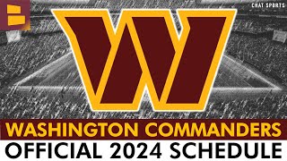 Washington Commanders 2024 NFL Schedule, Opponents And Instant Analysis