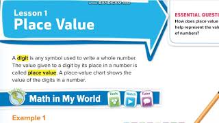 Grade 4 Chapter 1 Lesson 1 Place Value (Part 1)
