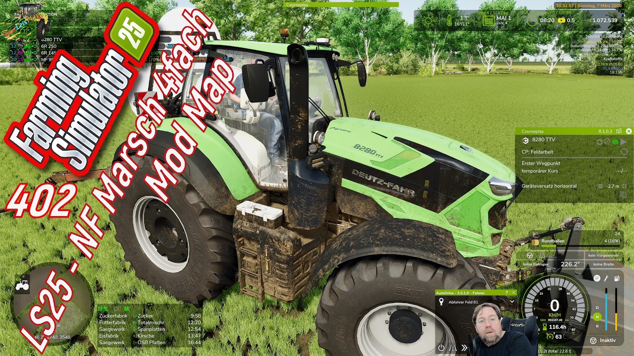 LS 25 NF Marsch 4 Fach # 402 Geld verdienen beginnt ich verkaufe Silage ballen.