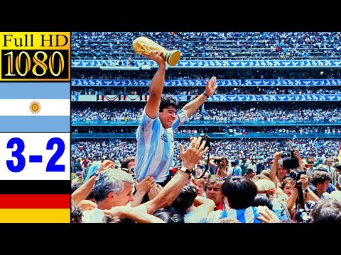 Argentina 3-2 Germany | 1986 World Cup Final | Full highlight -1080p HD | Diego Maradona