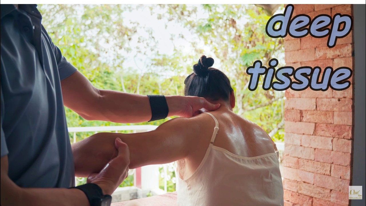 ASMR Shoulder & Neck Therapy Day 3 for Lady | Deep Relaxing Massage No Talking