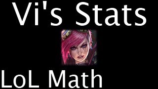LoL Math - Vi's Stats