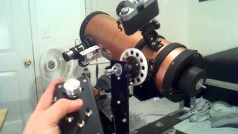 homemade alt-az mount arduino motor test