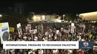 International pressure to recognize palestine
