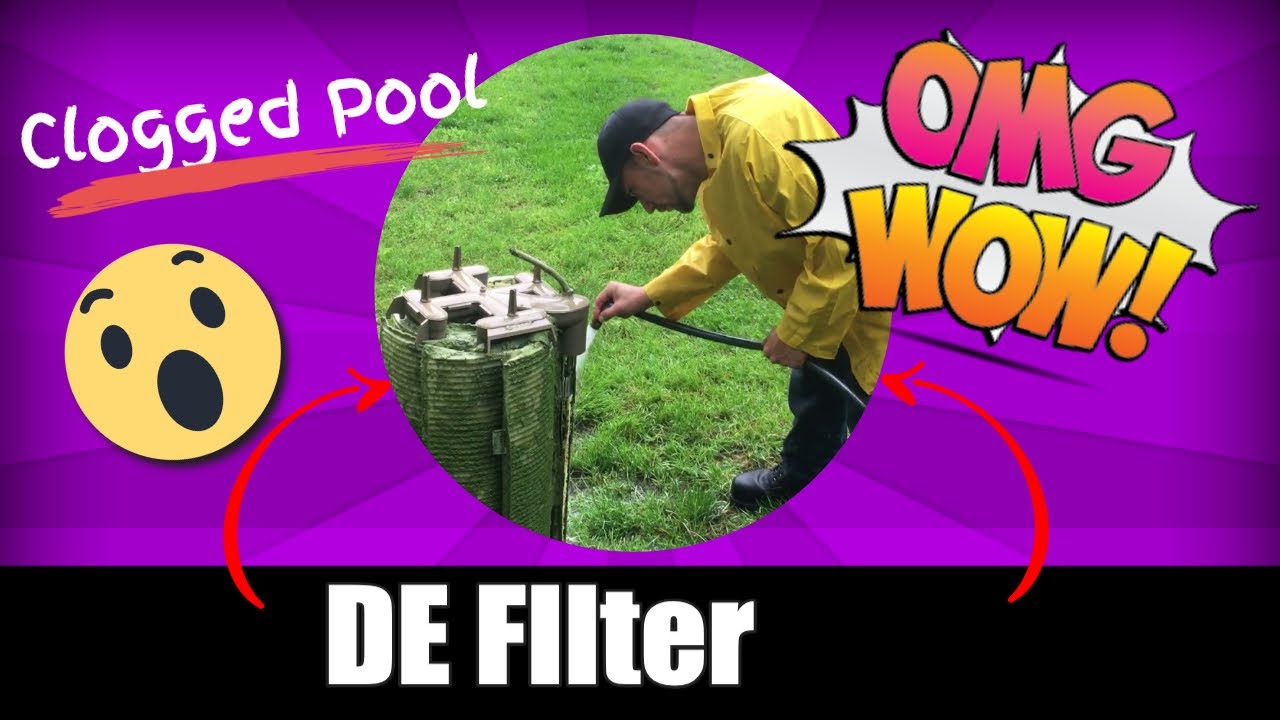 Clogged Pool DE FIlter Grids YouTube
