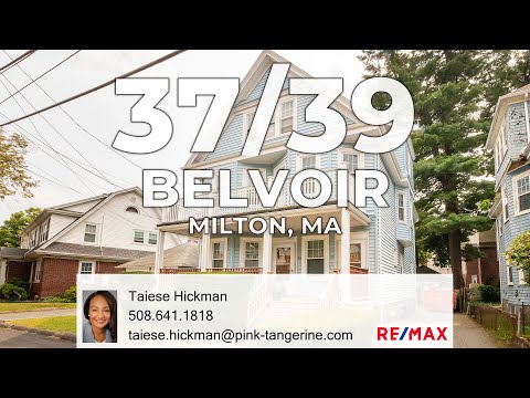 37/39 Belvoir Road, Milton, MA home video tour
