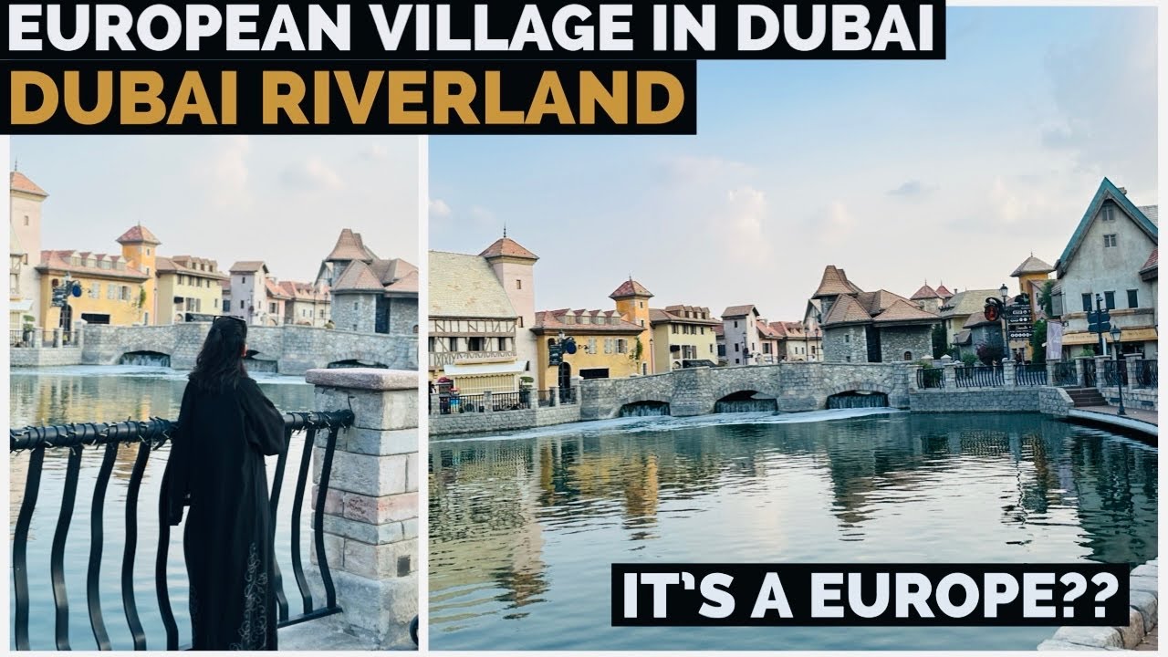 Riverland Dubai | European Village Lifestyle In Dubai | 4K | Walking Tour 2023