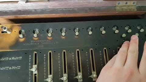 Division using an Arithmometer