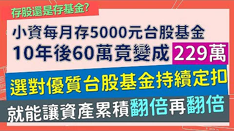每月存5000元台股基金，10年后60万变229万！5档资优生点点名，选对台股基金就能让资产翻倍、再翻倍！~CC中文字幕影片 - 天天要闻