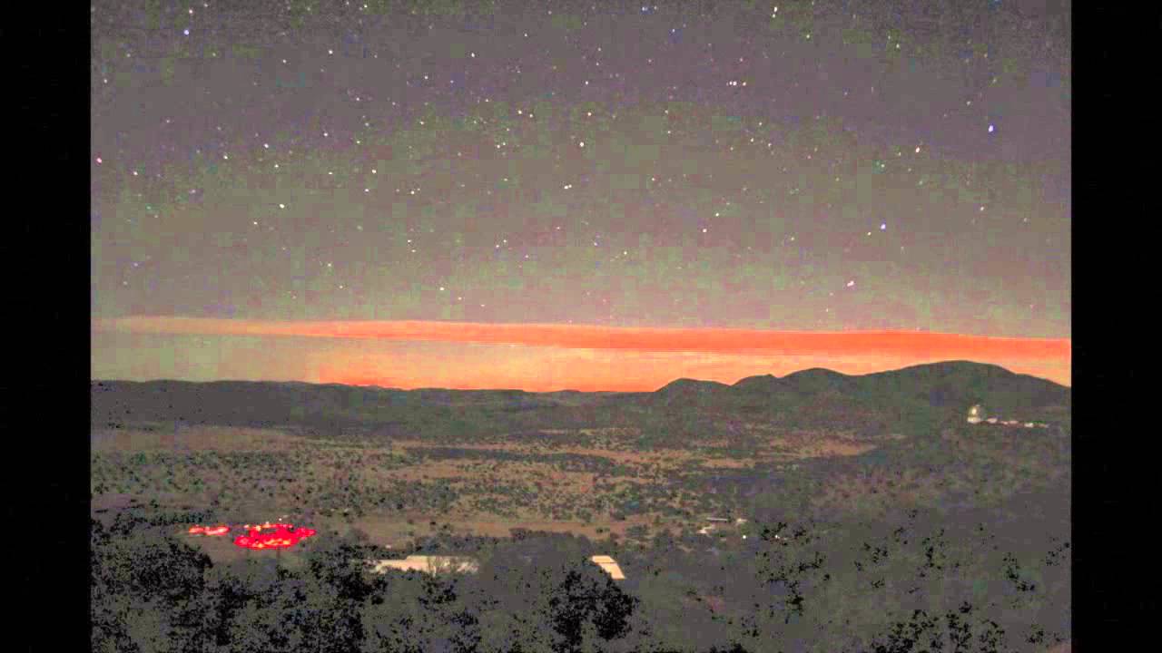 McDonald Observatory Visitors Center -- Star Trails and Car Trails HD