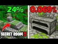 I Found Minecraft's Rarest Secret Rooms