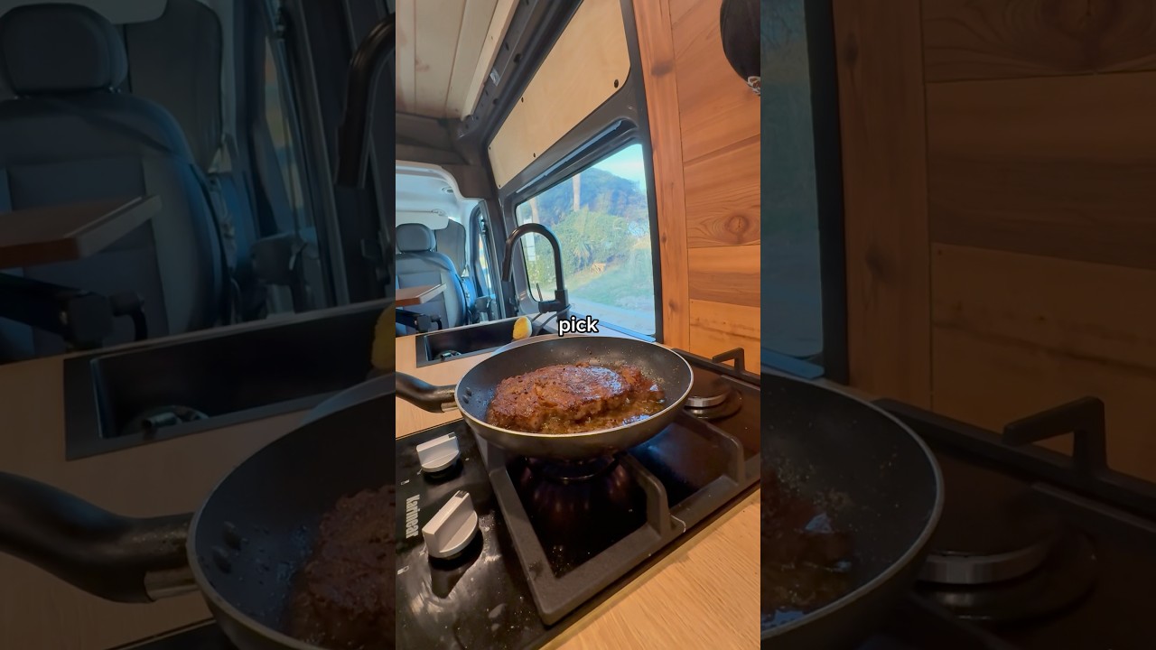 Steak dinner on the beach 