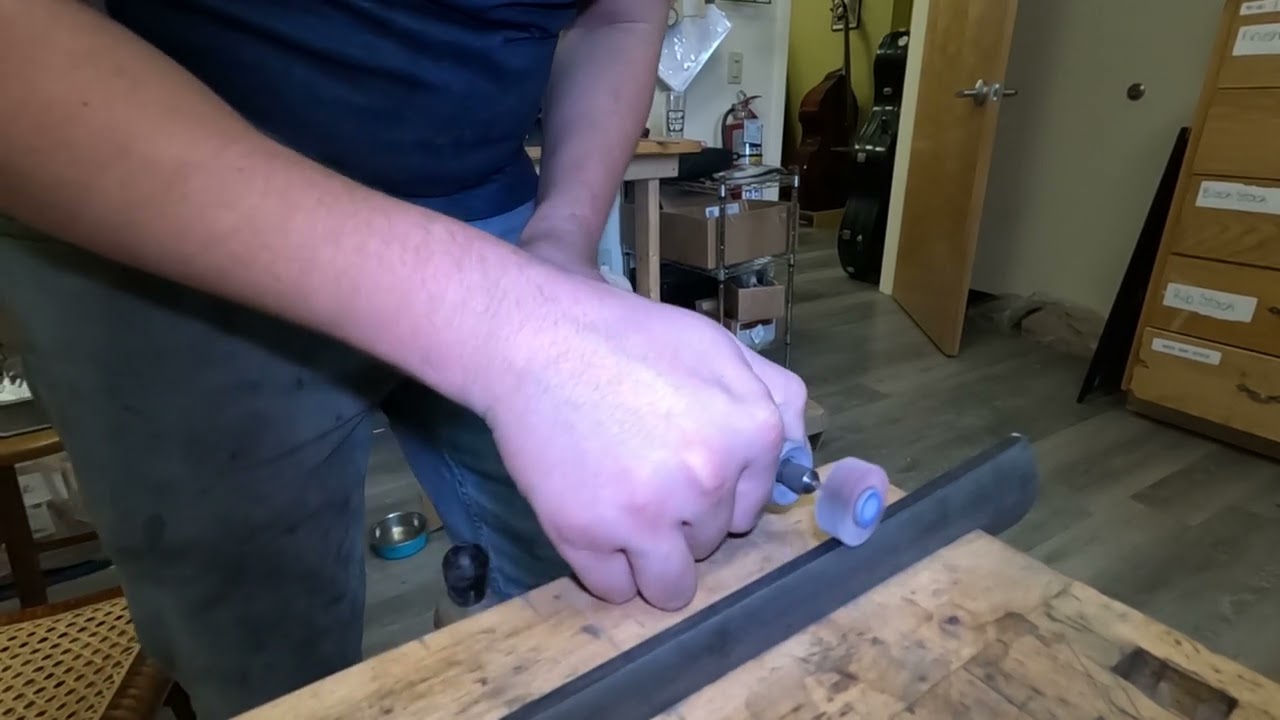 Shaping Gaiatone with a Dremel Tool - 120 Grit Flap Wheel (GaiaTone Fingerboards Tutorial Series)