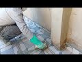 How to Grout Outdoor Floor Tiles on a Roof | Perfect Finish Step by Step