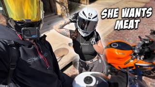 She just followed me around @Gixxerbrah