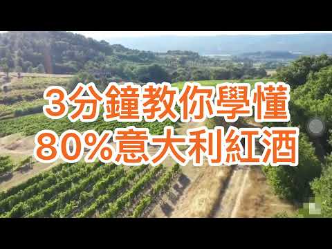 [意大利酒教學] 繁簡字 三分鐘教識你80%意大利紅酒｜三分鐘快速學習指南！| 如何學懂意大利酒| #Amarone #Barolo #Chianti