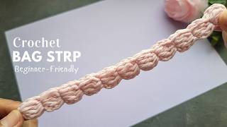 Adorable crochet Cord Strap to Elevate your Bag – Step by step guide