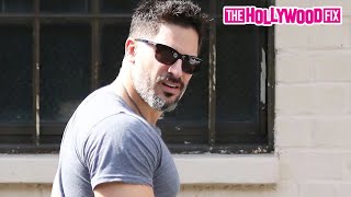 Sofia Vergara's Husband Joe Manganiello Tries To Keep A Low Profile When Slipping In The Back Door