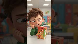 My Juice Box Started TALKING! 😂 | Funny School Cartoon #Shorts #usa  #TalkingJuice #ToonBuddyFun