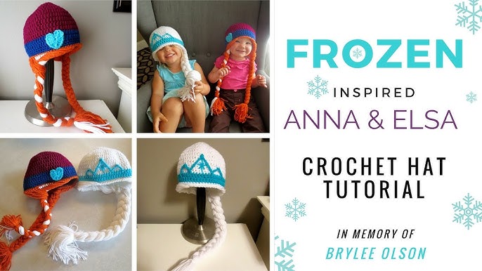 Disney Queen Elsa Princess Frozen crochet hat&cap made from Cotton Yarn