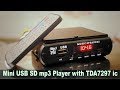 DIY Mini USB, SD Card, MP3 Player with TDA 7297 Audio IC Hindi Electronics [ELECTRO INDIA]