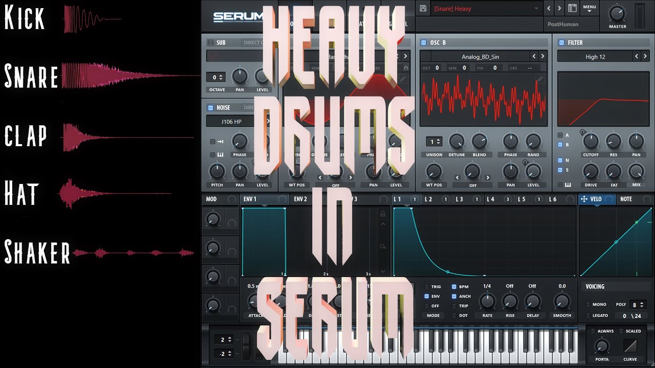 The Last Dubstep Drum Sound Design Tutorial You Will Ever Need (Serum ...