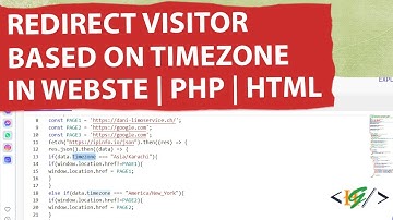 How to Redirect Visitors from Different Timezone in Website | PHP | HTML | API | [Time Zones]