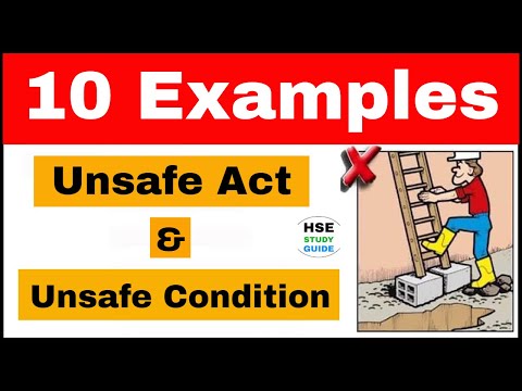 Unsafe Act with Examples || Unsafe Condition with Examples || 10 Examples of Unsafe Act/Condition