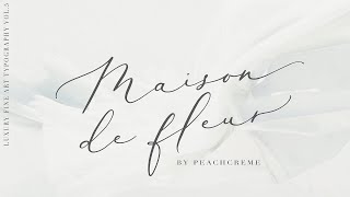 Maison de fleur   Luxury Script Font Font Free Download