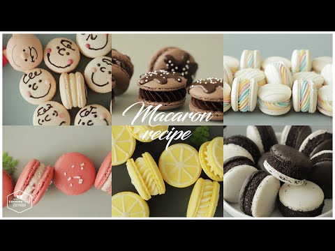 보기만 해도 눈이 즐거운 6가지 마카롱 모음.zip : 6 <strong>Macaron</strong> Recipe * 홈베이킹 디저트 영상 모음 Baking Dessert Video | Cooking tree