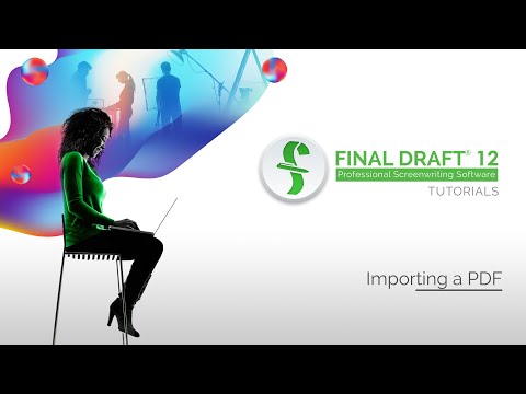 Video: Může finale importovat soubory PDF?