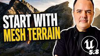 How to Use Unreal Engine 5 8’s NEW Mesh Terrain System