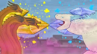 Shimo Vs King Ghidorah | Sticknodes Animation |