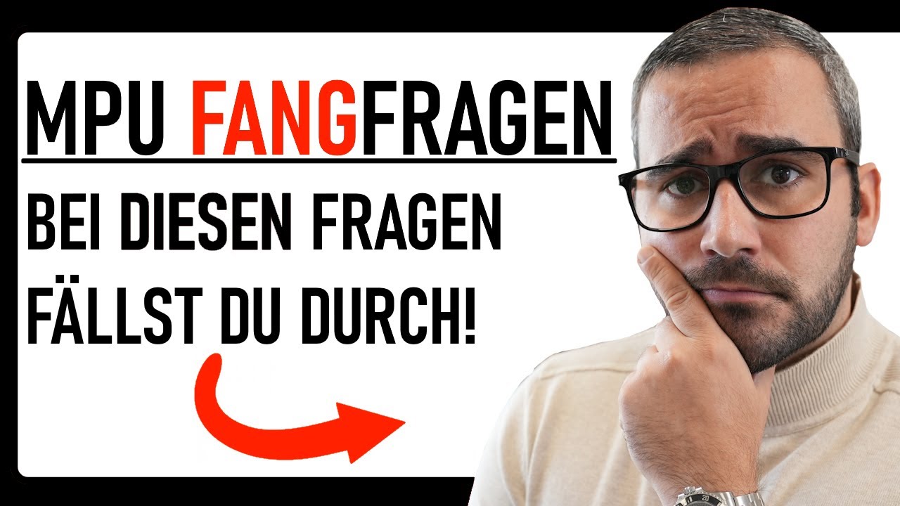 Kennst DU diese MPU Fragen wo du DURCHFALLEN wirst!? | MPU Statistiken
