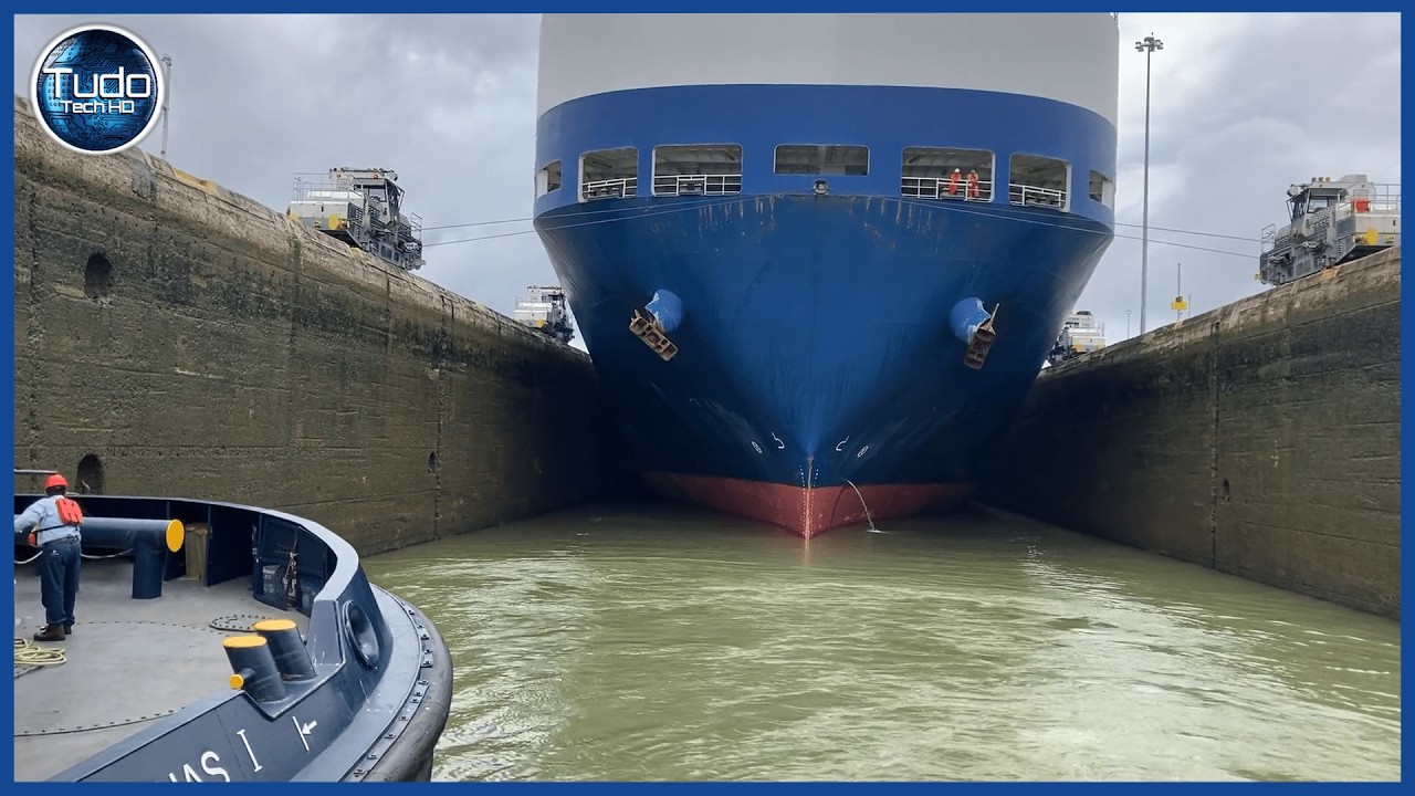 Como o CANAL DO PANAMÁ Funciona quando os Navios Passam? A história do Gigante Canal do Panamá