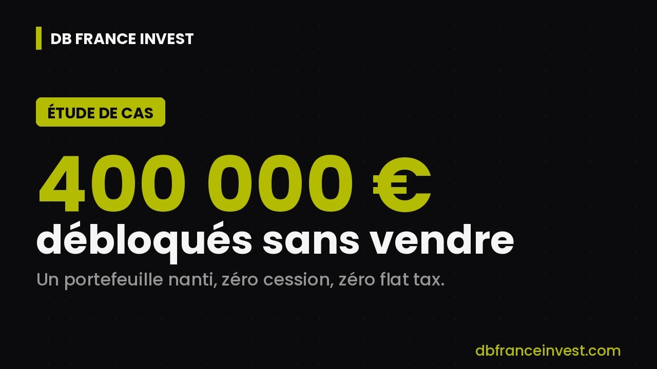 Crédit lombard : 400 000 € débloqués sans vendre