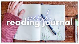 MARCH 2021 READING JOURNAL SETUP [minimalistic + functional] Plan with Me + Feb Flip Through