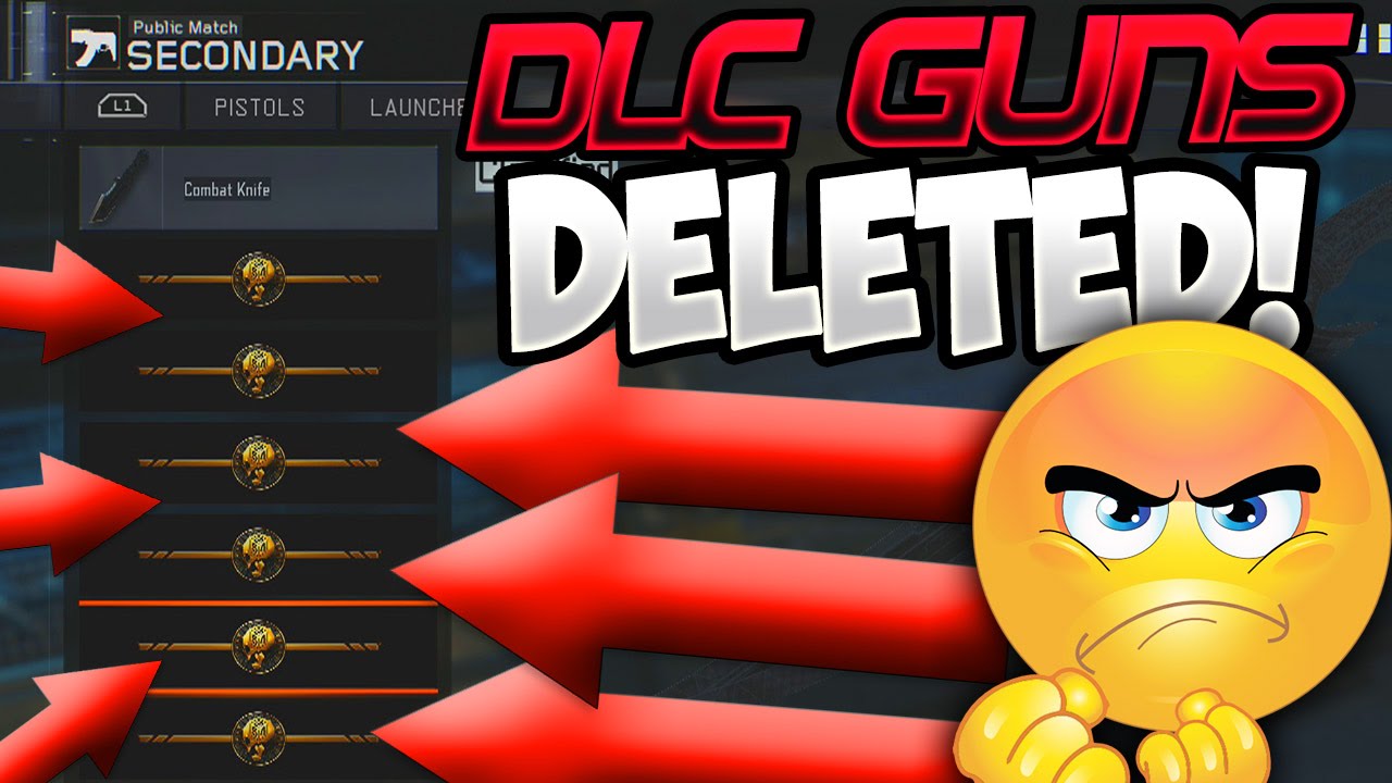 ALL MY RARE BLACK OPS 3 DLC WEAPONS DELETED!!!