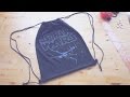 Refashion DIY Drawstring Backpack / Gym Bag // 簡単リメイク ✂️ ナップサックの作り方ㅣmadebyaya