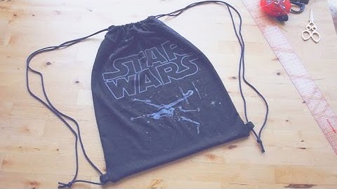 Refashion DIY Drawstring Backpack / Gym Bag // 簡単リメイク ✂️ ナップサックの作り方ㅣmadebyaya