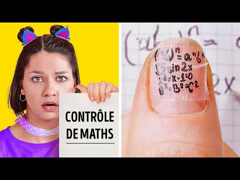 Vidéo: 28 façons de tricher en utilisant des fournitures scolaires