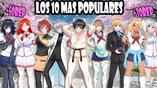 THE 10 MOST POPULAR CHARACTERS ON AKADEMI