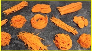 12 Amazing Carrot Cutting Skills Using Kitchen Gadgets