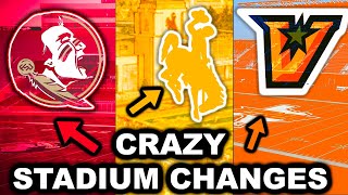 More CRAZY Stadium Changes Coming To College Football Soon...
