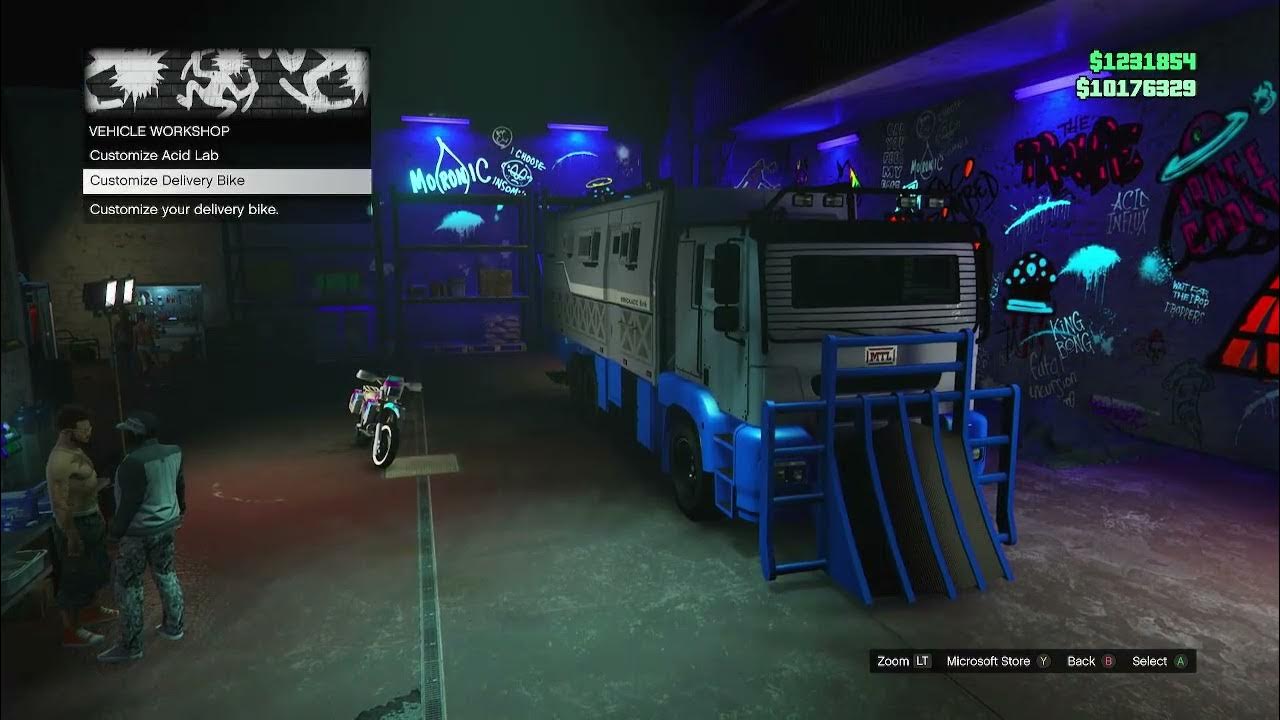 Acid Lab and delivery Bike Customization GTA 5 Online YouTube