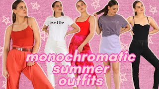 MONOCHROMATIC SUMMER OUTFITS // hot summer outfit ideas