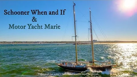 Schooner When and If & Motor Yacht Marie 4K Drone ...