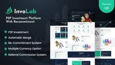 Complete An Online P2P Investment with simple PHP Script | InvoLab P2P Investment 2023
