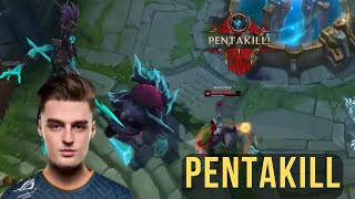 RGE Comp secured a Pentakill with his Kalista against G2