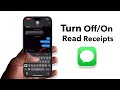Easily Enable or Disable Read Receipts on iMessage 📱